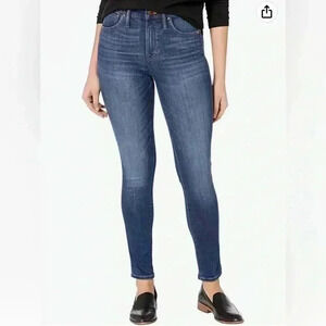 MADEWELL High-Rise Skinny Jeans in Danny Wash: TENCEL™ Denim Edition siz…